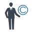 Person Holding the Copyright Icon